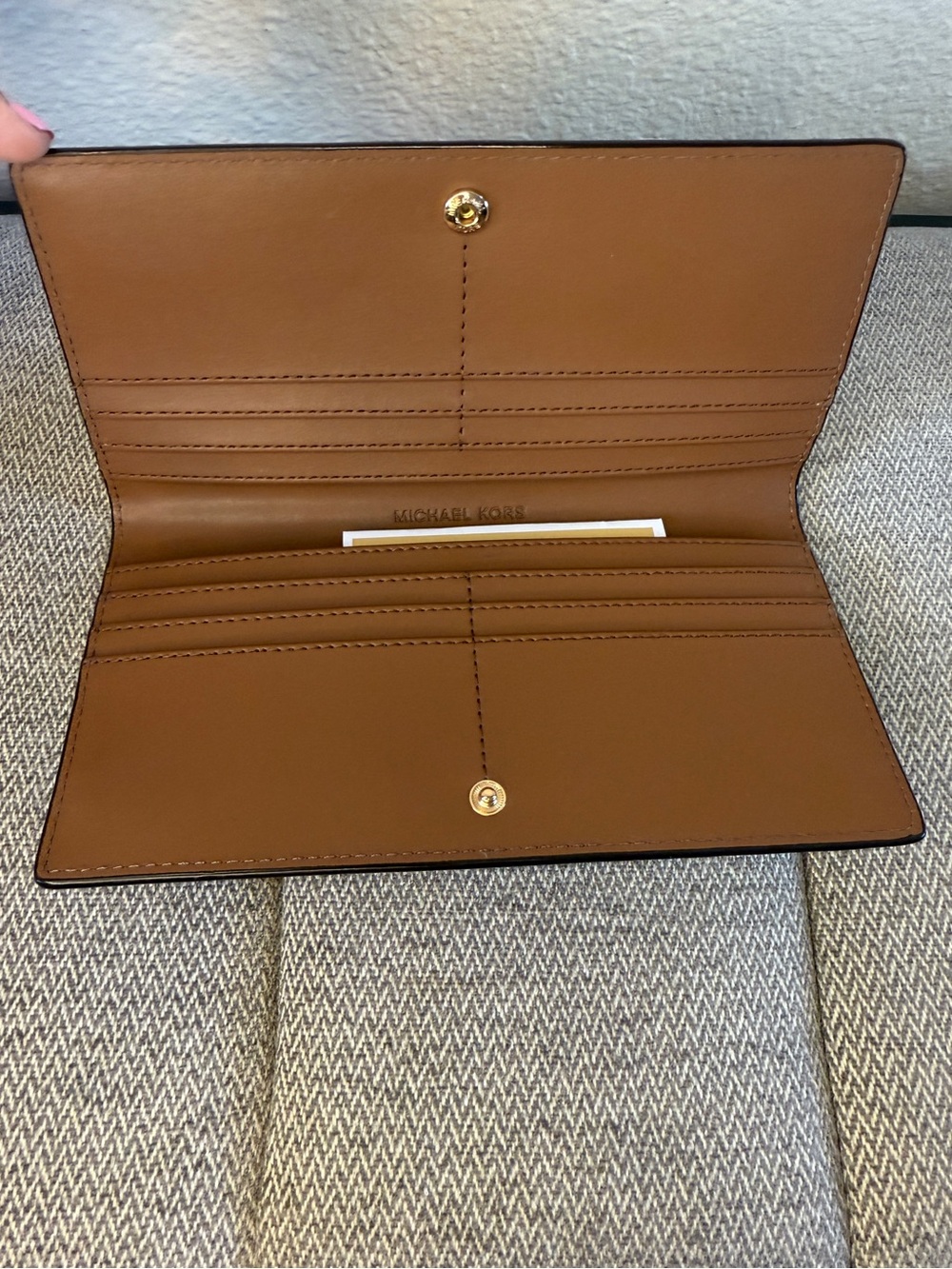 Michael Kors Brown Crocodile Embossed Wallet - Picture 9 of 15